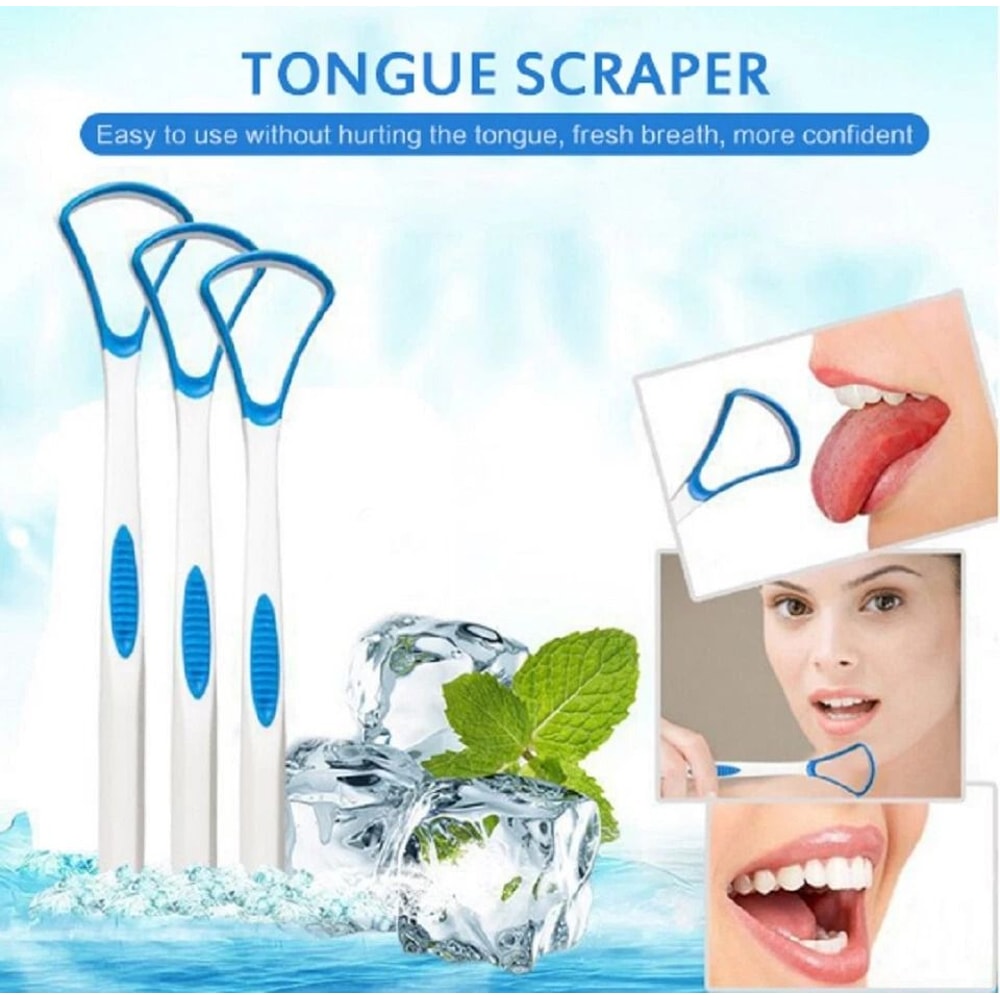 Tongue Scrapers For Fresh Breath Oral Hygiene Ideal For Adults Kids 1