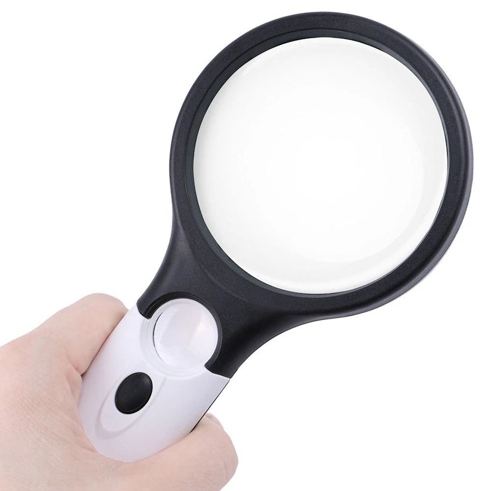 LED Jewelry Loupe Magnifier Handheld Magnifying Glass With Light Modes Portable For Precision Work 7
