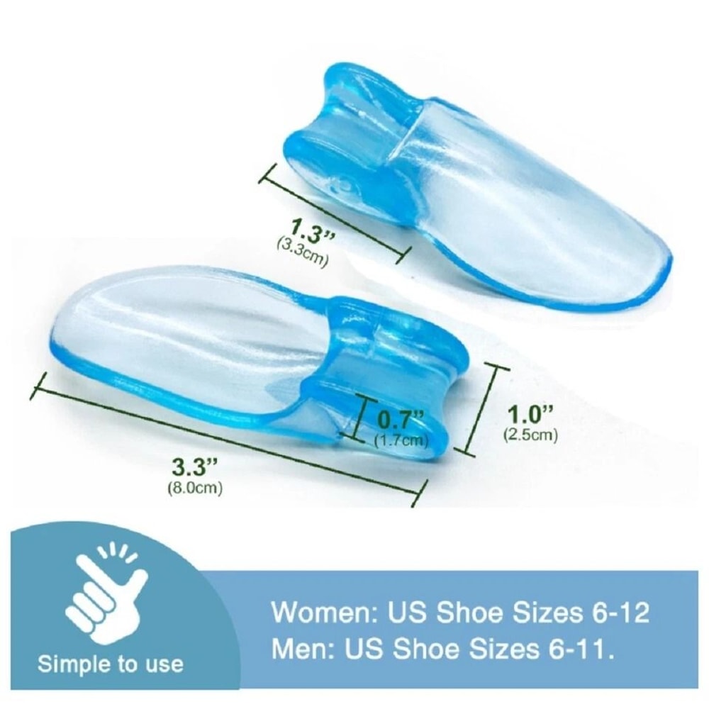 Silicone Gel Bunion Corrector Toe Separator For Big Toe Foot Pain Relief 3