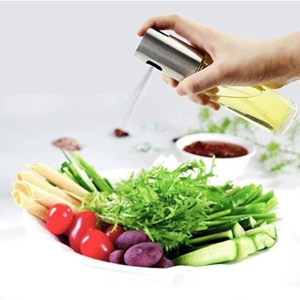 Stainless Steel Olive Oil Sprayer Mister Refillable Cooking Spray Bottle For BBQ Kitchen And Health 3