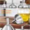 Stainless Steel Kitchen Funnel Set With Cleaning Brushes Food Grade No Spill Design 2