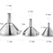 Stainless Steel Kitchen Funnel Set With Cleaning Brushes Food Grade No Spill Design 7