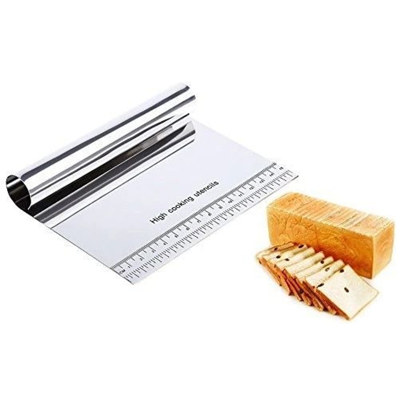 Stainless Steel Dough Scraper Cutter For Pizza Pastry And Cake Baking 3