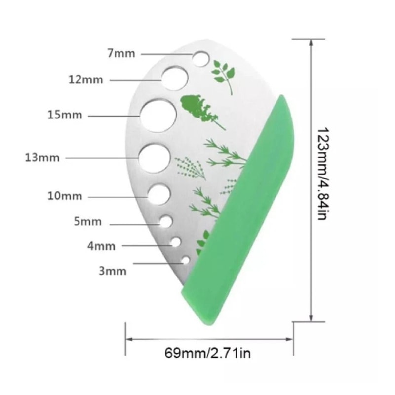 Stainless Steel Herb Stripper Easy Kale Greens Stem Remover For Quick Prep 1