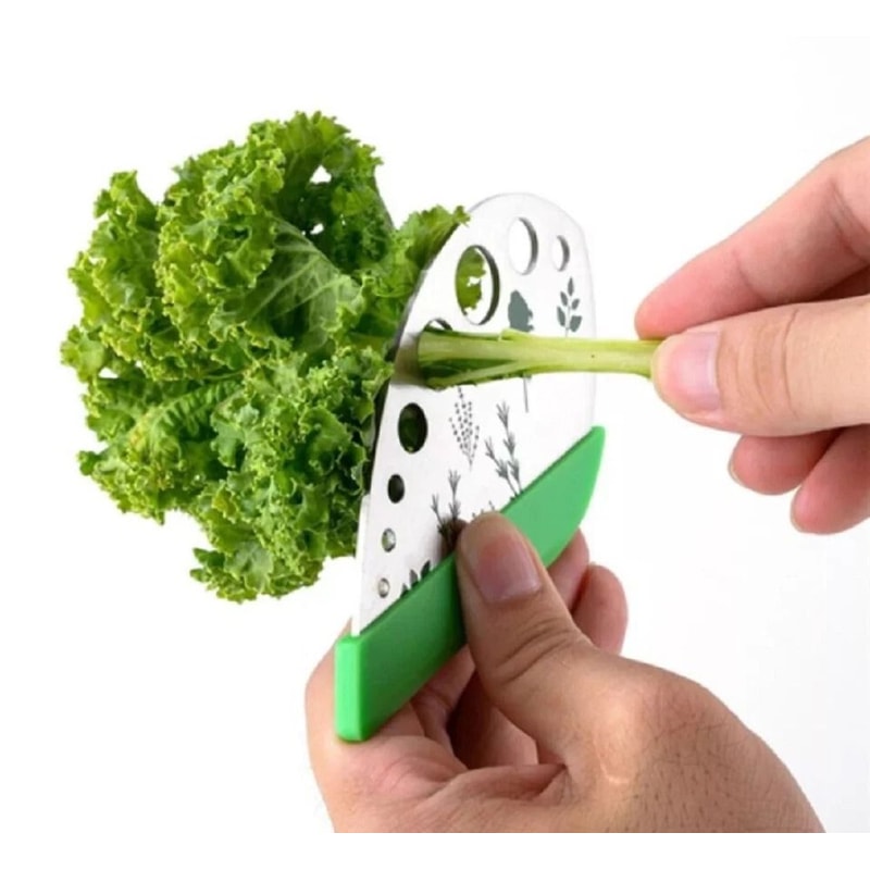 Stainless Steel Herb Stripper Easy Kale Greens Stem Remover For Quick Prep 2