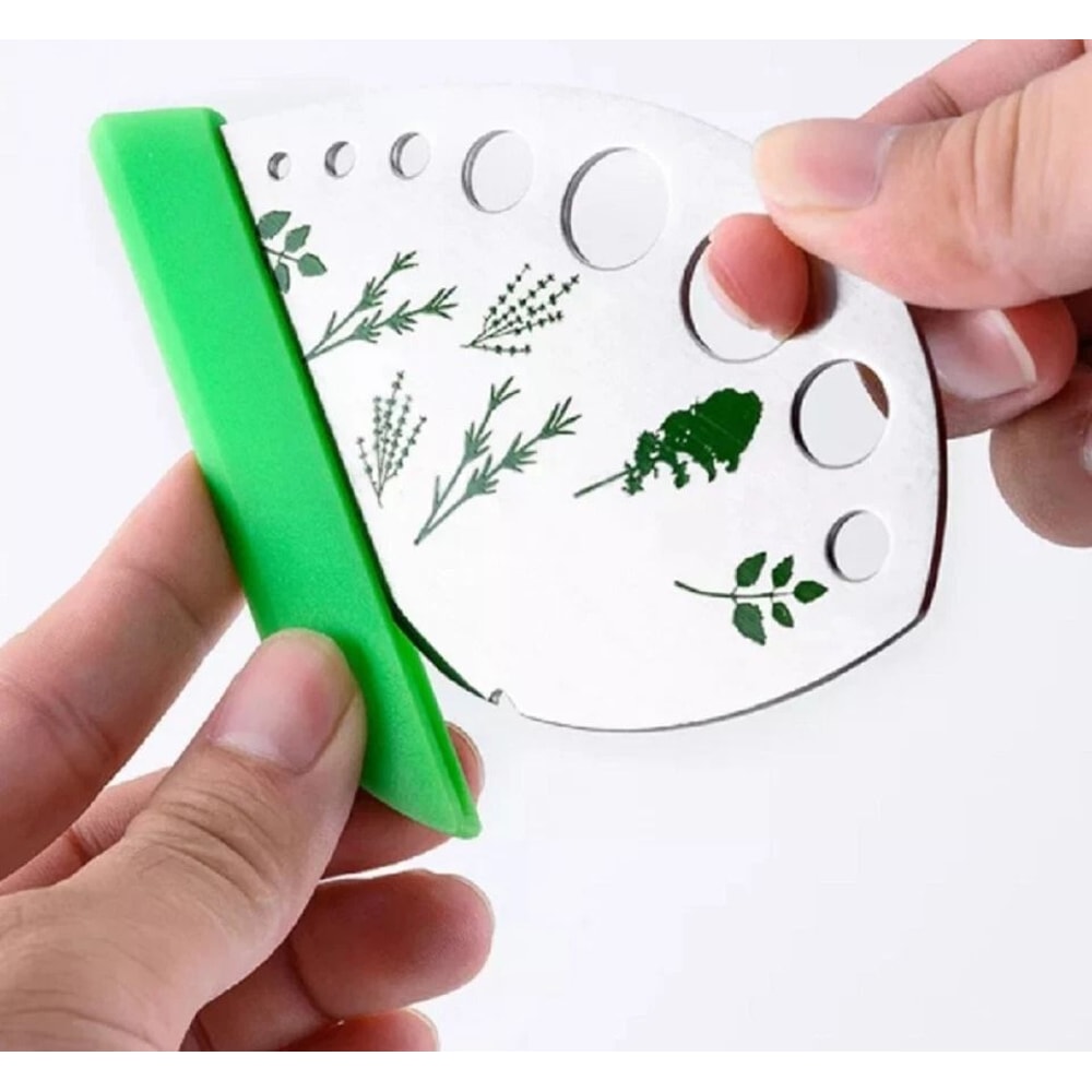 Stainless Steel Herb Stripper Easy Kale Greens Stem Remover For Quick Prep 3