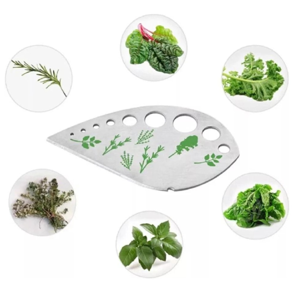 Stainless Steel Herb Stripper Easy Kale Greens Stem Remover For Quick Prep 4