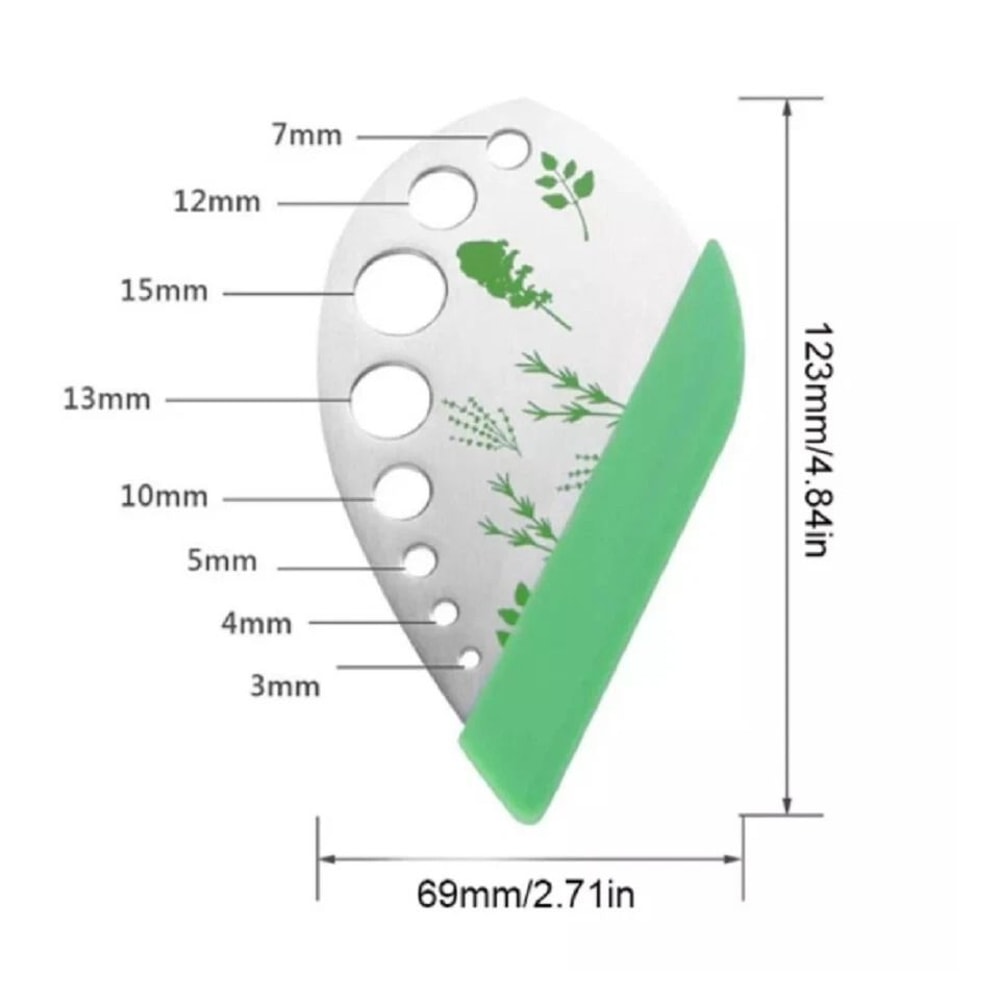 Stainless Steel Herb Stripper Easy Kale Greens Stem Remover For Quick Prep 7