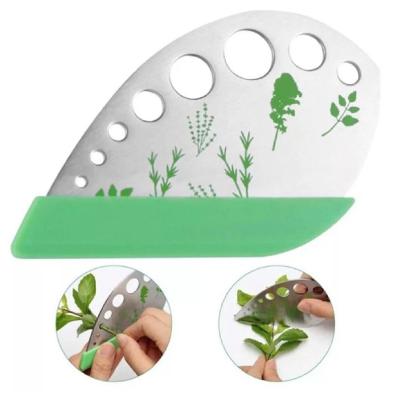 Stainless Steel Herb Stripper Easy Kale Greens Stem Remover For Quick Prep 8