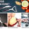 Stainless Steel Vegetable Fruit Peeler Set With NonSlip Handle Potato Carrot Peeler 6