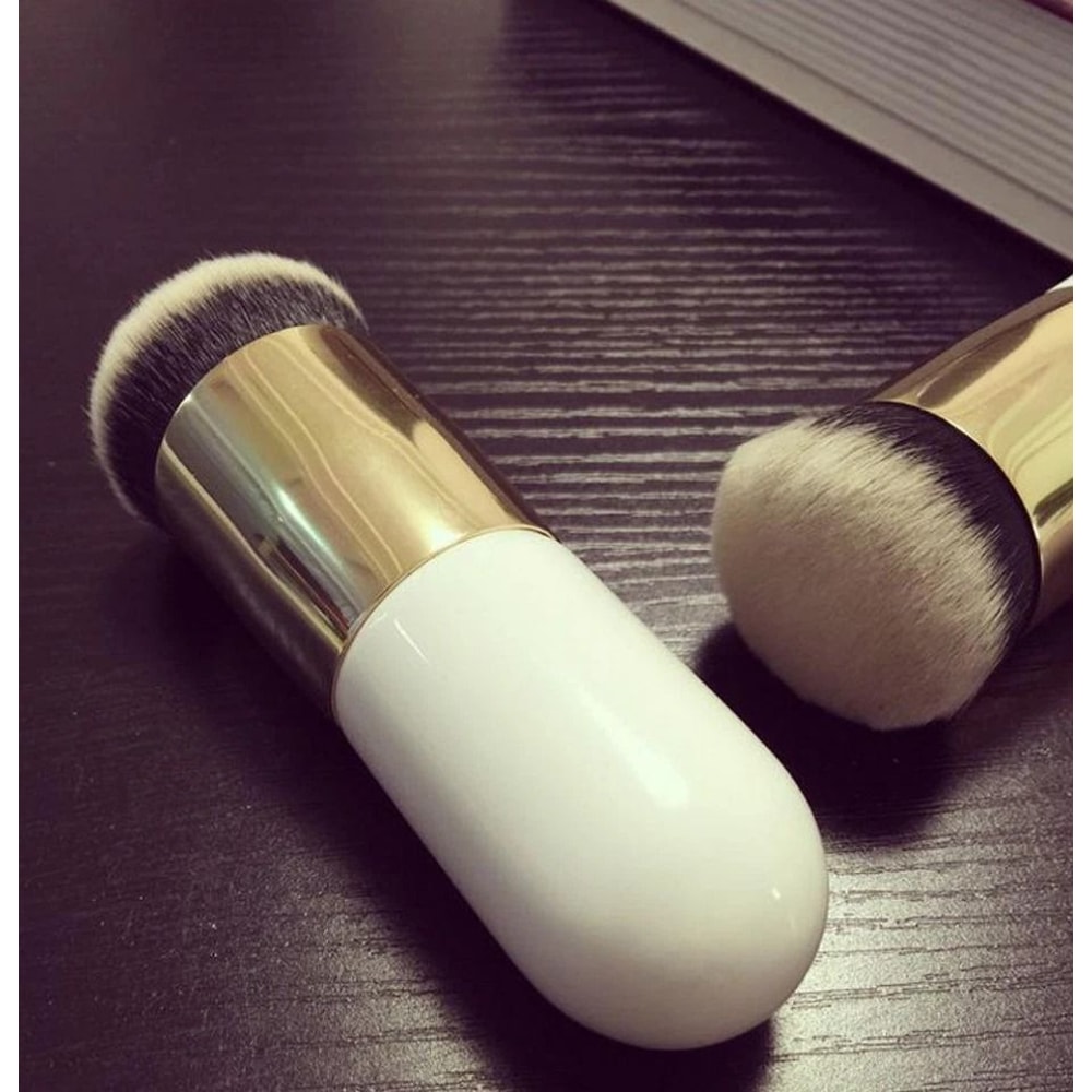 Pro Kabuki Makeup Brush Flat Foundation Blush Contour Powder Brush For Flawless Application 2