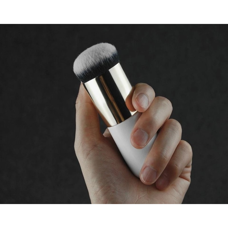 Pro Kabuki Makeup Brush Flat Foundation Blush Contour Powder Brush For Flawless Application 3
