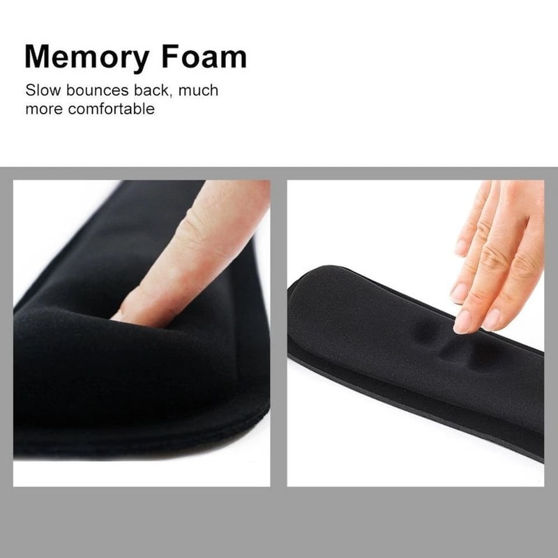 Keyboard And Mouse Wrist Rest Set Memory Foam Gel Support Cushion For Ergonomic Comfort 7
