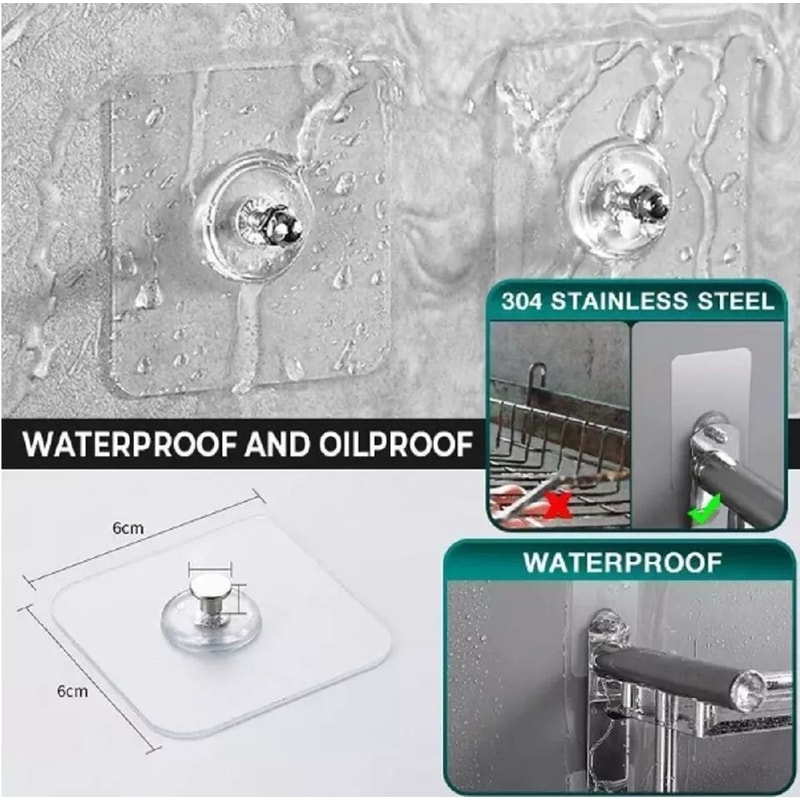 SelfAdhesive Wall Hooks No Punch No Nails 3