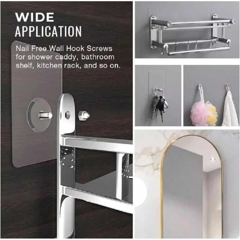 SelfAdhesive Wall Hooks No Punch No Nails 7