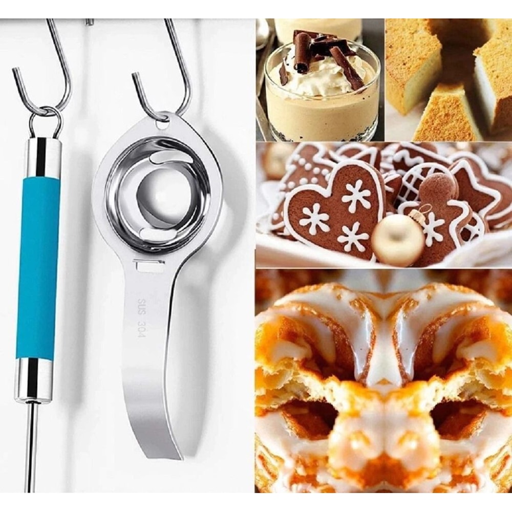 Egg Yolk White Separator Sieve Tool Easy Kitchen Gadget For Baking And Cooking 4