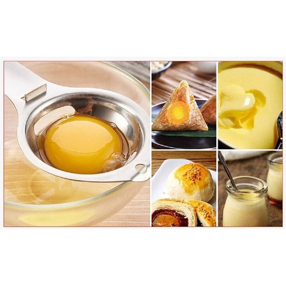 Egg Yolk White Separator Sieve Tool Easy Kitchen Gadget For Baking And Cooking 5