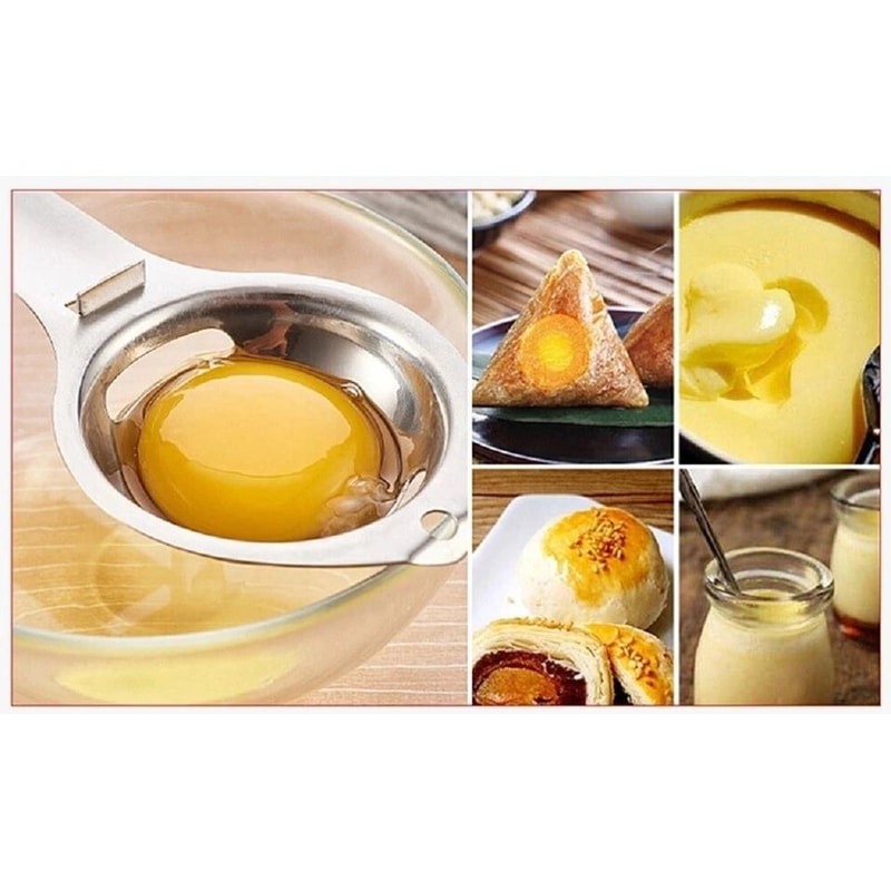 Egg Yolk White Separator Sieve Tool Easy Kitchen Gadget For Baking And Cooking 5