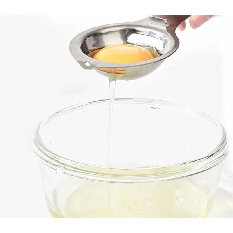 Egg Yolk White Separator Sieve Tool Easy Kitchen Gadget For Baking And Cooking 6