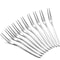 Stainless Steel Mini Fork Prong Fruit Dessert Appetizer Forks 0
