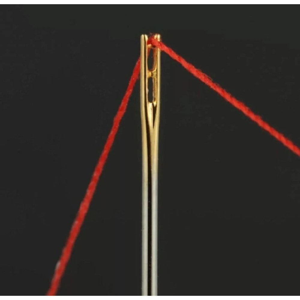 Self Threading Sewing Needles With Case Premium Stainless Steel Darning Needles For Easy Threading 1