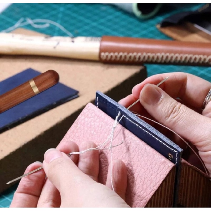 Self Threading Sewing Needles With Case Premium Stainless Steel Darning Needles For Easy Threading 2