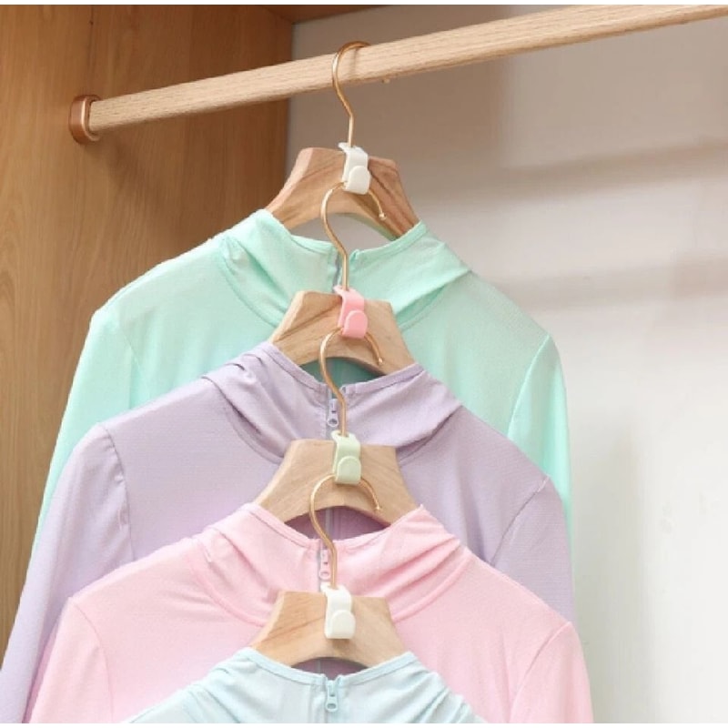 Hanger Connector Hooks SpaceSaving Closet Organizer Cascading Hanger Clips 5