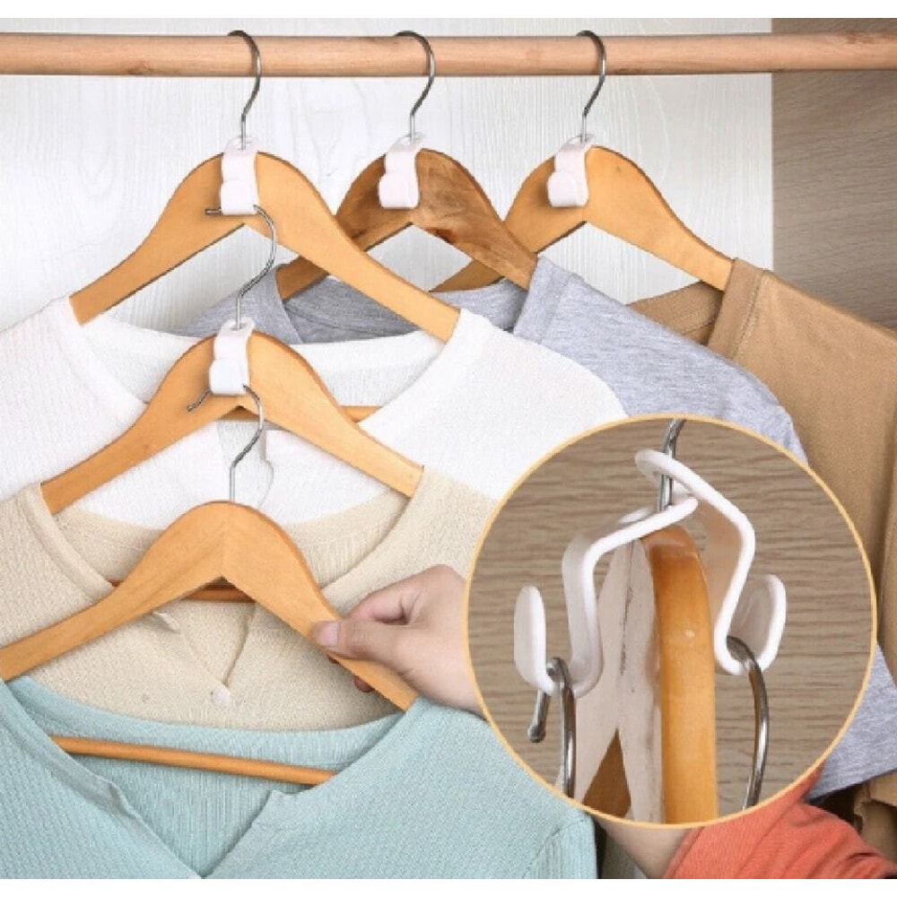 Hanger Connector Hooks SpaceSaving Closet Organizer Cascading Hanger Clips 7
