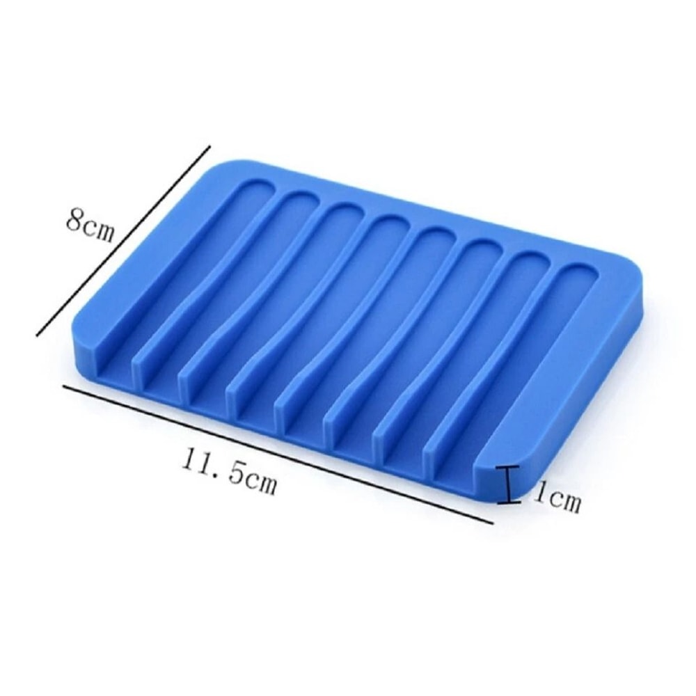 Silicone Soap Dish Set SelfDraining Water Drainer Tray For Bathroom Soap QuickDry Silicone Holder 2