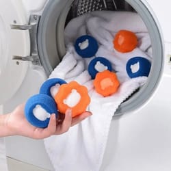 laundry pet hair remover balls reusable lint catcher for washer & dryer