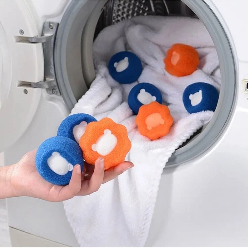 Laundry Pet Hair Remover Balls Reusable Lint Catcher For Washer Dryer 0