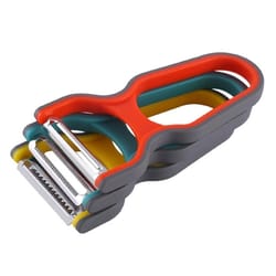 stainless steel vegetable & fruit peeler set sharp swivel cutter for effortless cutting