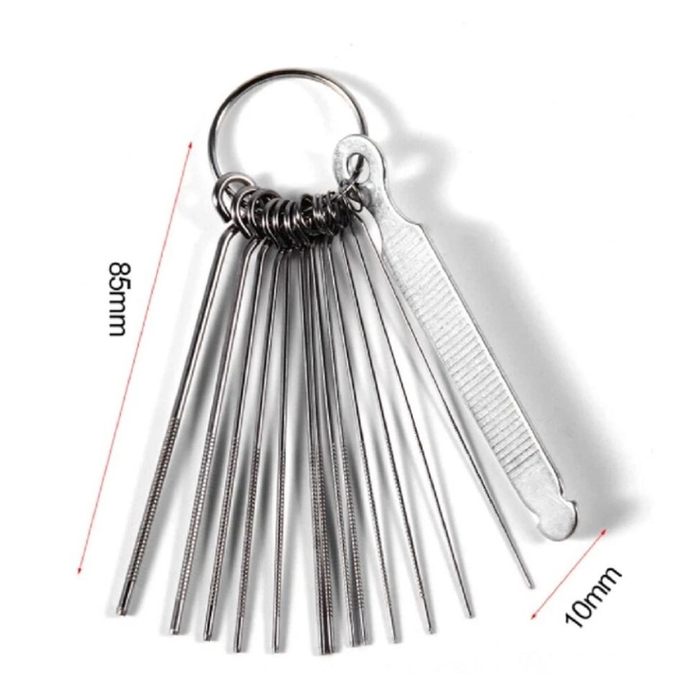 Guitar Nut Slotting File Kit For Precision String Slot Repair Luthier Saw File Set 2