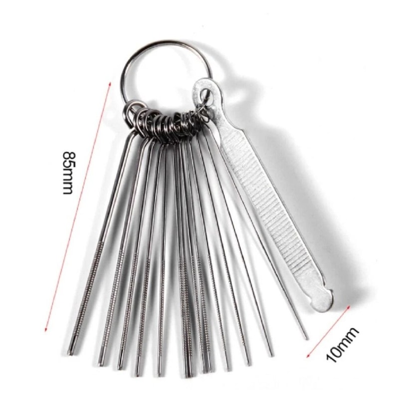 Guitar Nut Slotting File Kit For Precision String Slot Repair Luthier Saw File Set 2