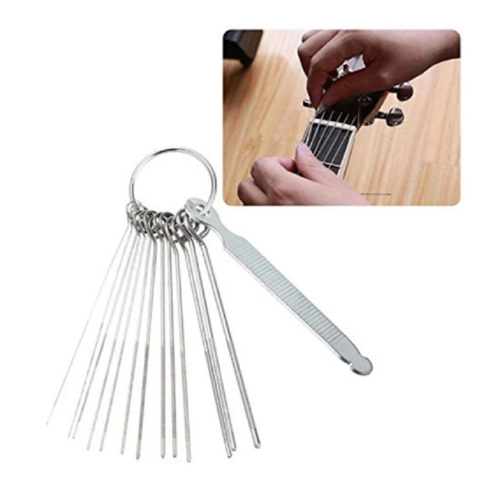 Guitar Nut Slotting File Kit For Precision String Slot Repair Luthier Saw File Set 3