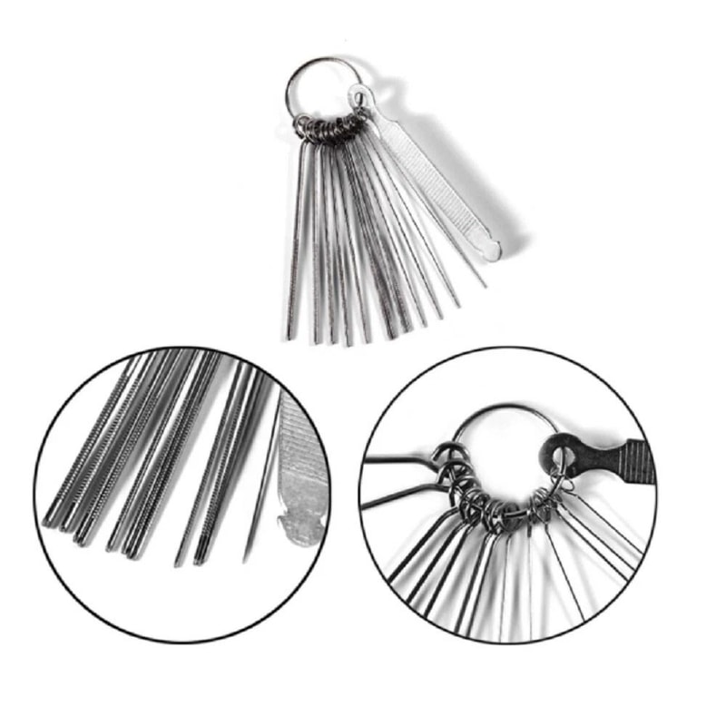 Guitar Nut Slotting File Kit For Precision String Slot Repair Luthier Saw File Set 5