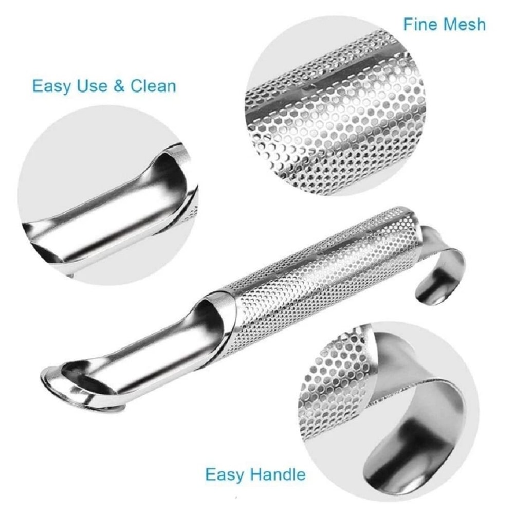 Stainless Steel Tea Diffuser Stick Loose Leaf Strainer With Hook Handle 1