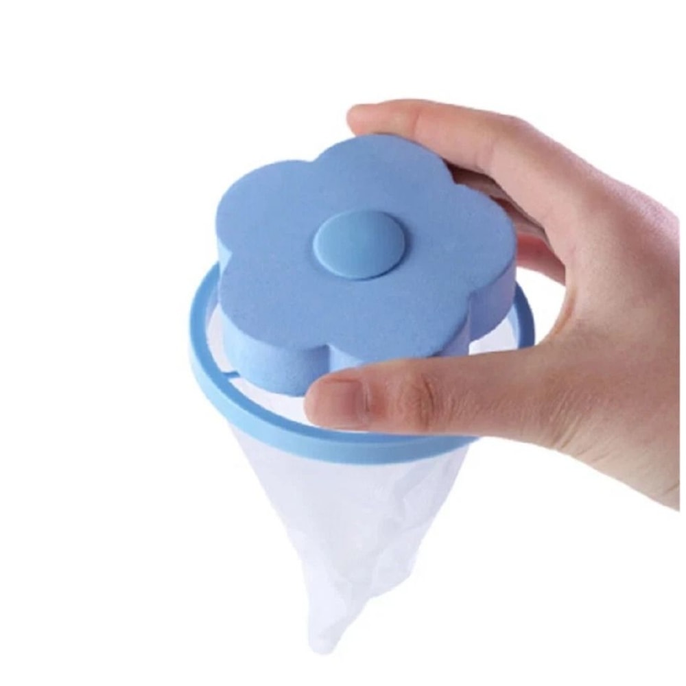 2Pack Laundry Lint And Pet Hair Remover Mesh Bags Reusable Floating Washers For Clothes 4