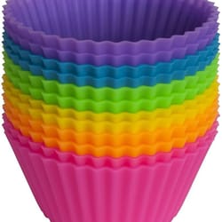 silicone cupcake liners reusable muffin cups & chocolate candy molds