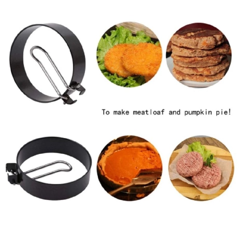 Nonstick Egg And Pancake Mold Rings Set Perfect For Breakfast Omelets And Pancakes 3