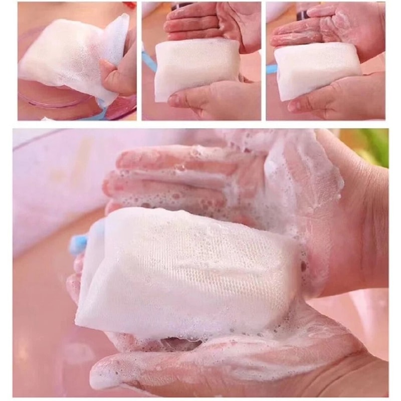 Mesh Soap Saver Bags Exfoliating Soap Sock Pouches For Suds Boosting Skin Care 1