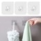 Clear HeavyDuty Adhesive Wall Hooks Seamless NonDamaging Hangers For Home Organization 1