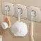 Clear HeavyDuty Adhesive Wall Hooks Seamless NonDamaging Hangers For Home Organization 5