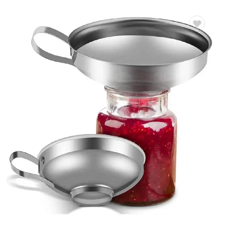 Stainless Steel Canning Funnel Set For Wide Mouth Mason Jars Precision Filling Tool For Canning Pr 8