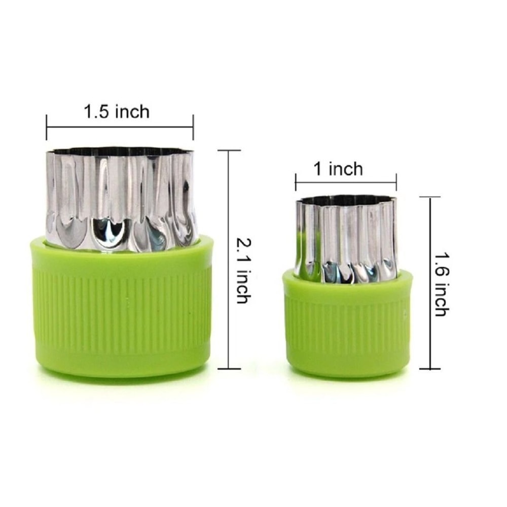 Stainless Steel Fruit Veggie Cutter Set With Mini Cookie Shaped Slicers Molds 2
