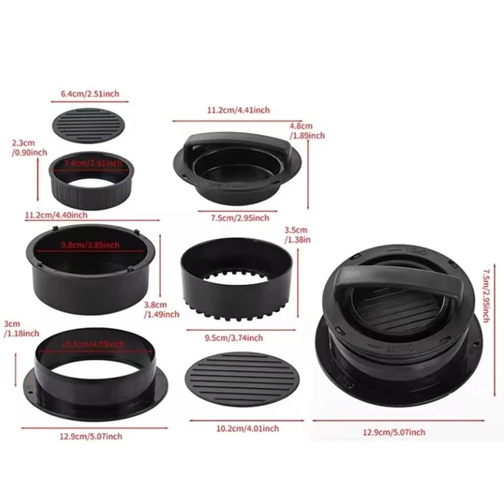 Burger Press Kit With Wax Papers Patty Maker Stuffed Burger Press 2