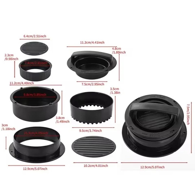 Burger Press Kit With Wax Papers Patty Maker Stuffed Burger Press 2