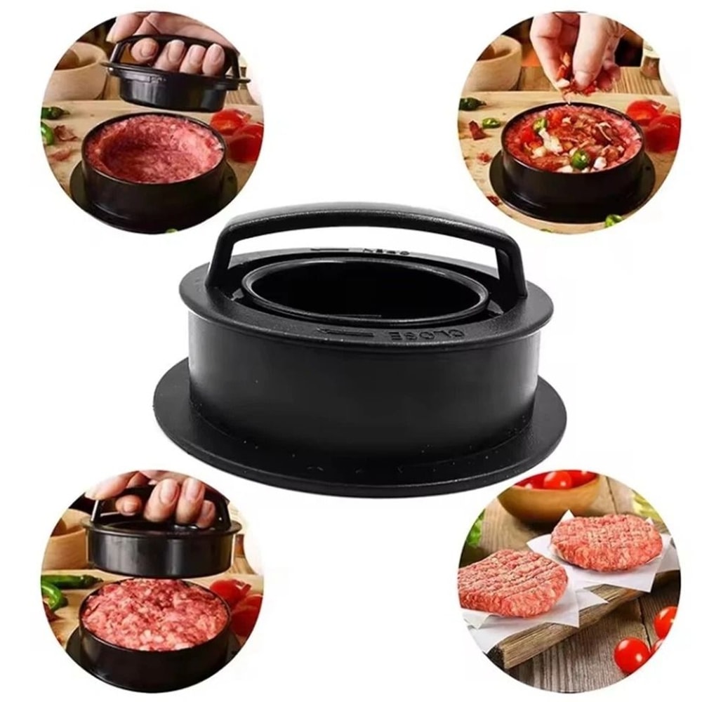 Burger Press Kit With Wax Papers Patty Maker Stuffed Burger Press 3