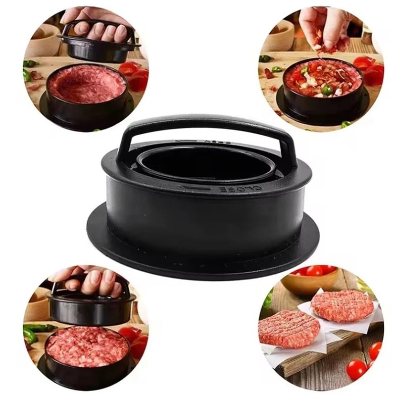 Burger Press Kit With Wax Papers Patty Maker Stuffed Burger Press 3