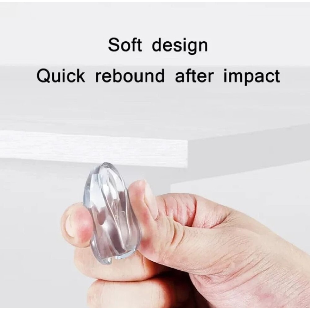 Silicone Corner Protectors For Baby Proofin Soft Edge Guards For Tables Counters Furniture Safety 2